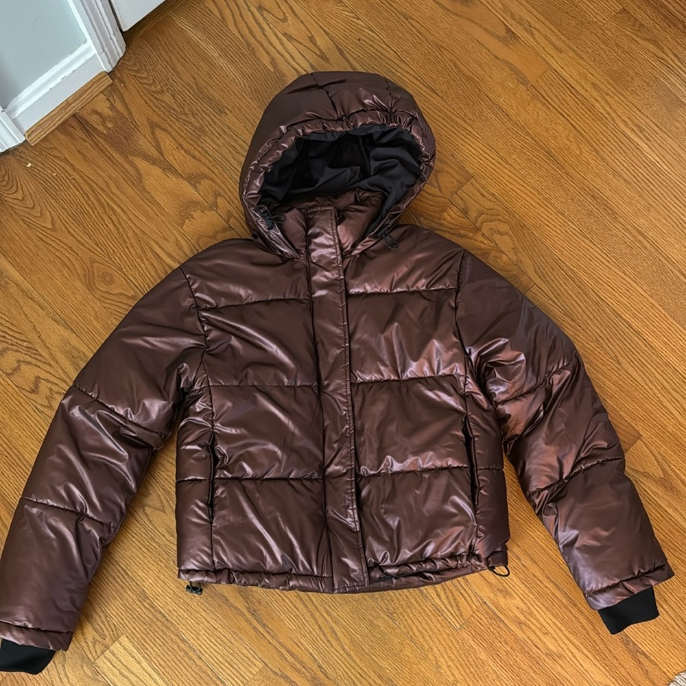 Arizona Womens Puffer Winter Coat with hood Size XS